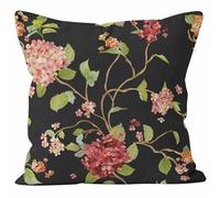 Ethereval Tissu De Lin Housse Coussin De Jardin Exterieur Taie d'oreiller Cars 1Pcs, Fleur Housse Coussin 1 Place Taie d'oreiller Coton Percale Housses De Coussin 50x50cm