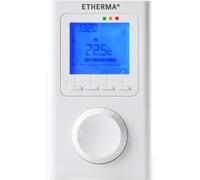 ETHERMA ET-14A ET-14A Thermostat électronique sans fil avec horloge Écran LCD Blanc pur 135 x 80 x 23 mm