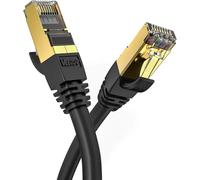 Ethernet Cable 3m Cat 8, RJ45 1m 2m 3m 5m 10m 20m 30m 50m Network Cable, Cat8 40Gbps 2000MHz Gigabit S/FTP Internet Lan Cable for PS5, Router, Televisions, Xbox, Faster than Cat 6 /Cat 7