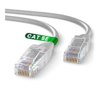 Ethernet Cable 5m, Cat 5E High Speed Network LAN Cable for Fast & Reliable Internet Connection AWG24 Ethernet Cable, Cat5E RJ45 UTP CCA 1Gbps (5 Metres, Grey)