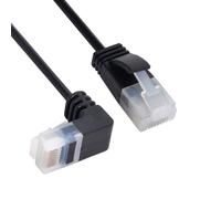 Ethernet Cable Ultra Slim Cat6 RJ45 Right Angle UTP Network Cable 90 Degree Cat6a LAN for Laptop Router TV Box (2m)