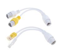Ethernet PoE Splitter Combiner Adapter RJ45 Connectors for Security Camera Installation Ethernet Cable Management