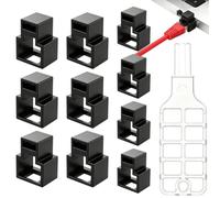 Ethernet Port Lock - 0.55 Inch Rj45 Network Cable Lock | 10 Pack Modular Patch Cord Security Clip - Abs Anti Theft Lan Port Blocker With Key For Switch Router Server Network Protection Office Use