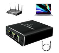 Ethernet Splitter 1 to 3, High-Speed 1000Mbps Gigabit Network Adapter, USB-Powered LAN Splitter Hub for Connecting 3 Devices, RJ45 Network Distributor, for Router Modem PC Laptop Smart