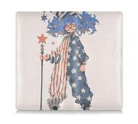 EtherSpher 4th of July Independence Day Anime Girl Premium Leather Toursuit Car Registration and Assurance Card Holder Essential Wallet Case for Documents, Cards, Licence, 4th of July Independence Day