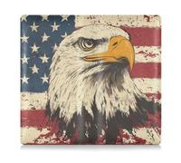 EtherSpher 4th of July Independence Day White Bird Premium Leather Toursuit Car Registration and Assurance Card Holder Auto Truck Comparment Accessories Case for Essential Document, Driver License,