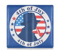 EtherSpher 4th of July Independence Dayblue Silhouette Étui portefeuille en cuir synthétique pour cartes d'identité, permis de conduire de documents essentiels, 4 juillet, jour de l'indépendance