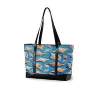 EtherSpher Art Peinture à l'huile Bleu Shell Sea Essentials étui pour ordinateur portable avec fermeture éclair sacs de travail pour collège avec bolsa para computadora portatil mujer