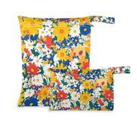 EtherSpher Beauty Spring Flowers Lot de 2 sacs imperméables pour couches avec poignées pour le yoga, les voyages