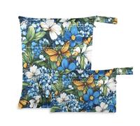 EtherSpher Beauty Spring Lot de 2 sacs de bain réutilisables avec poignées pour la plage, les voyages