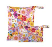 EtherSpher Beauty Spring Lot de 2 sacs imperméables pour maillot de bain avec poignées pour voyage, garderie