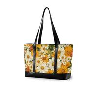 EtherSpher Beauty Spring Yellow Daisy Sac fourre-tout simple pour ordinateur portable avec fermeture éclair pour femme pour voyage avec bolsa à couches pour ordinateur portable