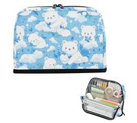 EtherSpher Binturong Trousse à crayons de grande capacité pour homme Bleu ciel