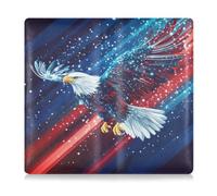 EtherSpher Blackbird Porte-carte en cuir pour carte d'immatriculation et d'assurance de voiture 4 juillet - Portefeuille essentiel pour cartes, permis de conduire, Merle du 4 juillet pour le jour de