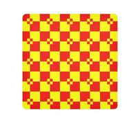 EtherSpher Buffalo Plaid Rouge Jaune Maquillage Sac de Voyage Objectif Appareil Photo Tissu Magique Auto-adhésif Organisateur de Toilette Voyage Wrap 55 x 55 cm Emballage Cosmétique Organisateur pour