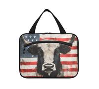 EtherSpher Buffalo Plaid USA Stars Patriotic 4th Of July Sacs de voyage suspendus avec crochet, trousse de toilette tendance à suspendre pour maman bolsas de voyage para maquillaje L, Buffalo Plaid