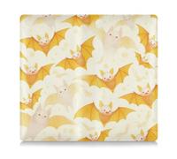 EtherSpher Cartoon Vampire Bat Bright Yellow PU Leather Assurance and Registration Card Holder Truck Accessories for Cards, Essential Document Driver License