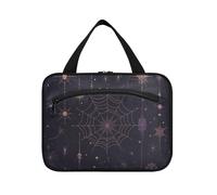 EtherSpher Dark Wind Vampire Web Moon Trousse de maquillage de voyage à suspendre avec crochet, trousse à médicaments essentiels de designer pour voyage, femme, salle de bain, bolso de para mujer L