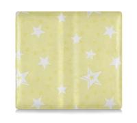 EtherSpher Different Stars Étui portefeuille essentiel en cuir pour cartes d'immatriculation et permis de conduire des documents essentiels Jaune et blanc