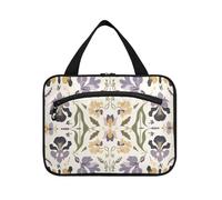 EtherSpher Élégant sac de voyage à suspendre avec crochet, motif vignes et feuilles, style vintage avec crochet, sac à médicaments unisexe pour homme, sac à dos bolsos para hombre L, iris élégants