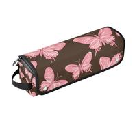 EtherSpher Étui de voyage 2 en 1 pour fer à friser avec tapis amovible résistant à la chaleur pour fer à lisser, fer à friser, sèche-cheveux, pêche chaude, mariposas marron, Mariposas Hot Peach
