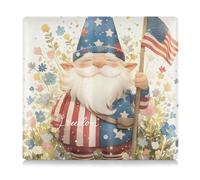 EtherSpher Étui portefeuille en cuir avec porte-cartes pour documents essentiels, permis de conduire, cartes d'identité et carte d'identité du 4 juillet Bleu, Dessin animé 4th of July Independence Day