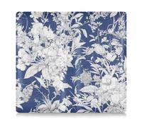 EtherSpher Étui portefeuille en cuir bleu foncé pour cartes, documents essentiels, permis de conduire, Fleur délicate Religion bleu foncé, 1 size