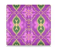 EtherSpher Étui portefeuille en cuir pour documents et cartes d'assurance - Style bohème mystère - Violet et vert, Violet Vert mystère Boho, 1 size