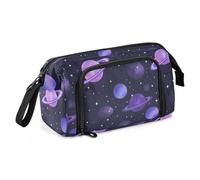 EtherSpher Grande trousse colorée Space Planet avec fermeture éclair pour étudiants et lycéens