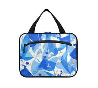 EtherSpher Grande trousse de maquillage de voyage à suspendre avec crochet, motif danseuse de dessin animé, sac de soins de la peau mignon pour les voyages, le travail, bolso para maquillaje de mujer