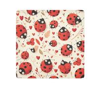 EtherSpher Happy Valentine's Day Heart Distinctive Make Up Bag Pouchs Camera Lens Cloth Magic Sticker Travel Bag Organizer Wrap 21,7 x 21,7 Wrapper Makeup For Women, Cœur distinctif pour la Saint