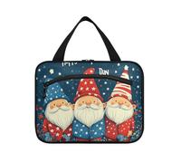 EtherSpher Jolie trousse de toilette de voyage à suspendre avec crochet, motif nain de l'indépendance du 4 juillet, Nain mignon du 4 juillet pour le jour de l'indépendance, Large
