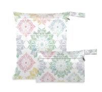 EtherSpher Lot de 2 sacs à langer élégants de couleur pastel avec poignées pour le yoga, les couches de bébé