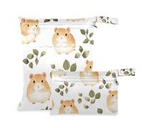 EtherSpher Lot de 2 sacs lavables style bohème simple pour hamster pour nageurs, essentiels de voyage pour bébés avec poignées pour la plage, la salle de sport