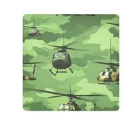 EtherSpher Lot de 4 pochettes cosmétiques en tissu autocollant magique pour le voyage - 55 x 55 cm, Armée nationale des anciens combattants de la guerre du Vietnam, un hélicoptère, _4, 21.7x21.7in