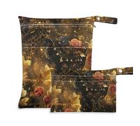 EtherSpher Magnificent Black Panther Lot de 2 sacs imperméables pour bébé avec poignées pour piscine, garderie