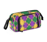 EtherSpher Mardi Gras Trousse à crayons multifonction de grande capacité pour filles et fournitures scolaires Motif lapicera para adolescentes Violet