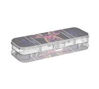 EtherSpher Mysterious Tarot Astrologique Cerf Boîte à crayons Transparent Double Deck pour fournitures de papeterie avec bouton-pression et couvercle