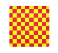 EtherSpher Pochettes de toilette Buffalo à carreaux rouges et jaunes, pour objectif d'appareil photo, organiseur de toilette autocollant, 55 x 55 cm, emballage de maquillage pour femme, Motif carreaux