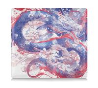EtherSpher Porte-cartes en cuir Dragon Fire 4 juillet pour carte grise et carte d'assurance pour documents, cartes, permis, Dragon Fire 4th of July Independence Day, 1 size