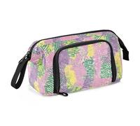 EtherSpher Rendered in Green Pink and Purple Pencil Box Large Capacity Brush and Pencil Case Lightweight for Man Preppy School estuche para lapices mujer