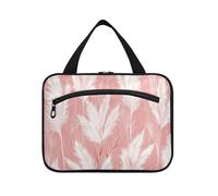 EtherSpher Rose Valentine Romantique Lavande Sac de voyage à suspendre avec crochet Design Unisexe Sac pour homme Accessoires indispensables Salle de bain Organisateur de maquillage para L, Rose