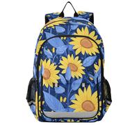 EtherSpher Sac à dos de karaté pour enfants de 8 à 12 ans : sac à livres réglable pour enfants dans des couleurs assorties - Fête des parents - Tournesol jaune