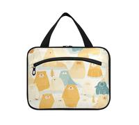EtherSpher Sac à suspendre délicat pour homme avec crochet, sac de maquillage pliable pour voyage, croisières, bolso viajero para mujer L, Délicat dessin animé Pacific Walrus jaune, Large