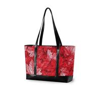 EtherSpher Sac essentiel de feuille d'érable rouge du Canada pour femmes de 35,6 cm avec sacs à fermeture éclair pour femmes fourre-tout professionnel pour maman avec déjeuner maletin ejecutivo para