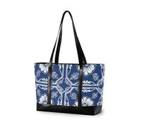 EtherSpher Sac fourre-tout pour ordinateur portable de grande capacité en porcelaine bleue et blanche chinoise avec fermeture éclair pour voyage avec sac à déjeuner bolsos secret para mujeres