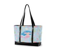EtherSpher Sac pour ordinateur portable de 14 pouces avec fermeture éclair - Motif sirène bleue - Pour femme - Pour travailler avec tablette maletin ejecutivo para mujer