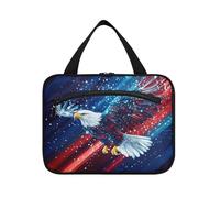 EtherSpher Sacs à suspendre Blackbird du 4 juillet pour femme voyageant avec crochet, trousse de maquillage matelassée lavable pour accessoires, bolsos de travail para hombre L, Merle du 4 juillet