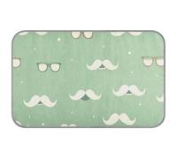 EtherSpher Tapis de refroidissement auto-rafraîchissant pour chat Happy Father's Day Funny Beard Green Summer Cat Bed pour extérieur pour animal de compagnie Sommeil confortable Mignon tapete