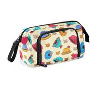 EtherSpher Trousse à crayons de grande capacité avec chapeau de dessin animé pour infirmière, bureau, cartucheras para el colegio